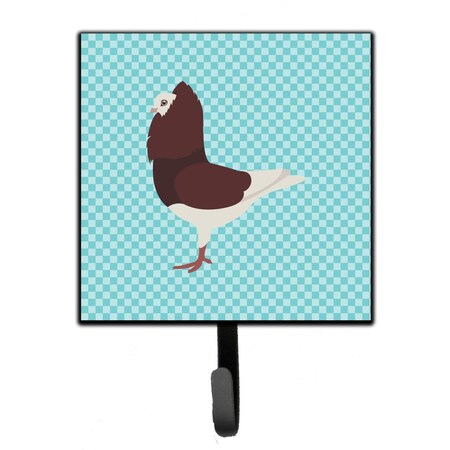 Carolines Treasures Capuchin Red Pigeon Blue Check Leash or Key Holder BB8122SH4